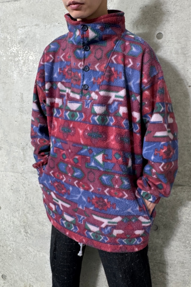 "EURO" over silhouette pattern fleece