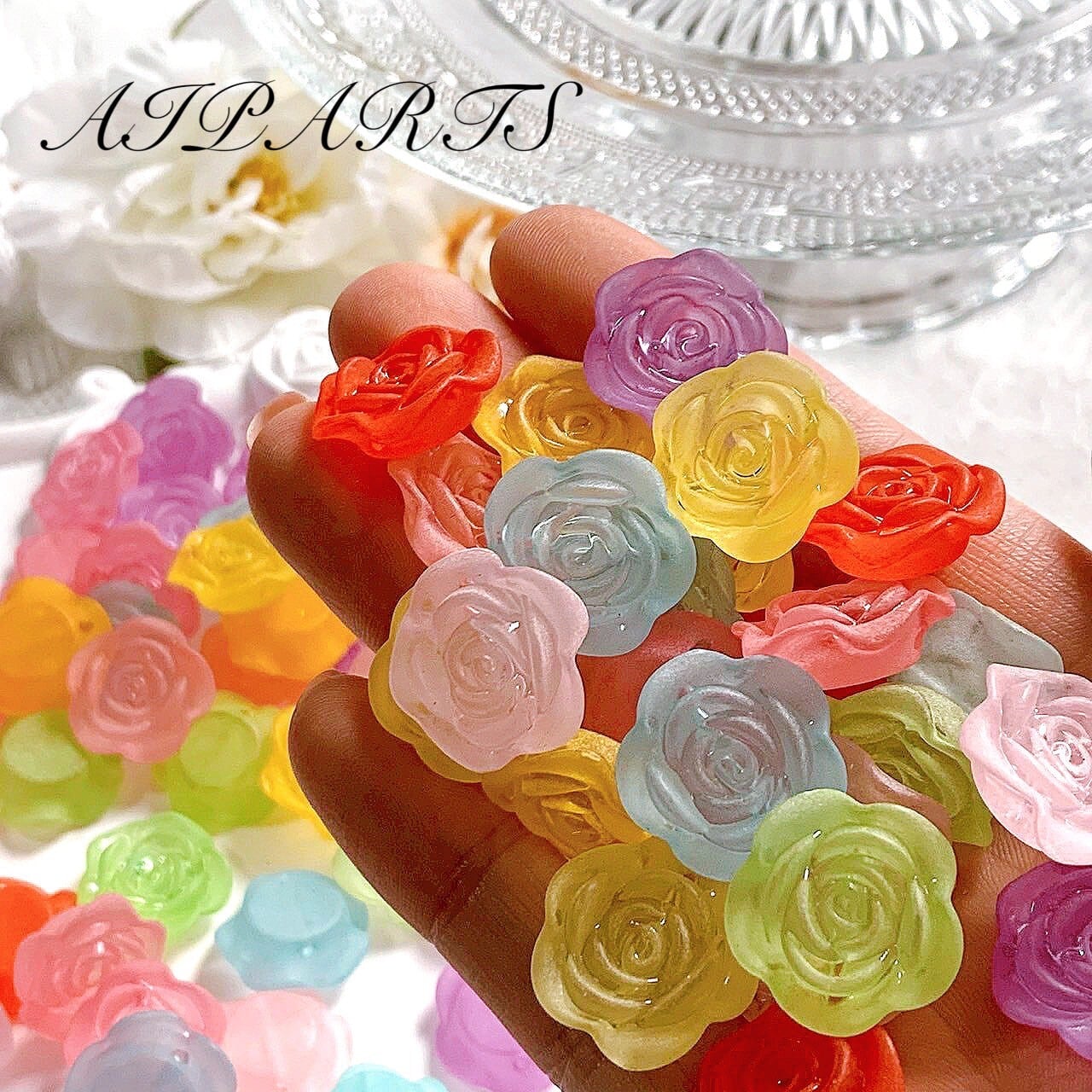 1袋100円均一】ハンドメイド資材 素材 アクリルビーズ クリアビーズ