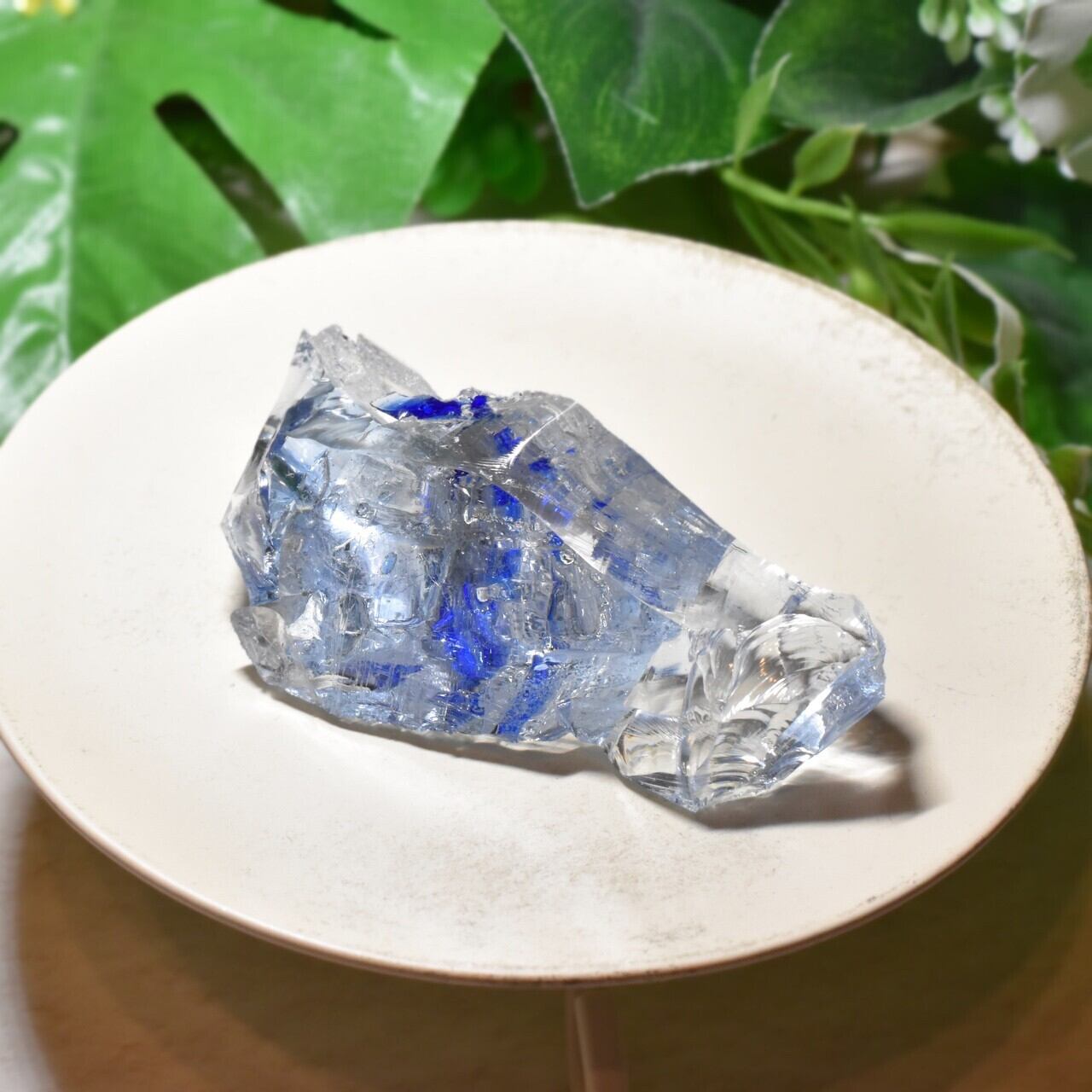 虹入り シエラネバダ産 アンダラクリスタル原石 ヒヤシンスブルー&コバルトブルー&オラクルトライカラー