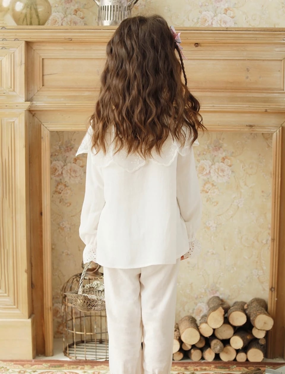 プリンセスルームウェア パンツタイプ••••••••レース キッズフォト 撮影 パジャマ 海外子供服