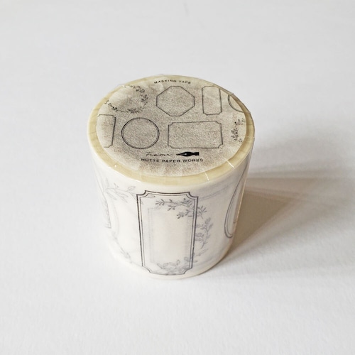 Hutte paper worksマスキングテープ　ラベルデザイン40mm　PMT-098