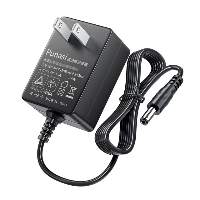 Punasi カシオ ラベルライター ネームランド ACアダプター AD-E95100LJ CASIO用のACアダプター PSE認証 9.5V 1A 充電器 KL-P40WEなど対応 交換用電源チャージャ