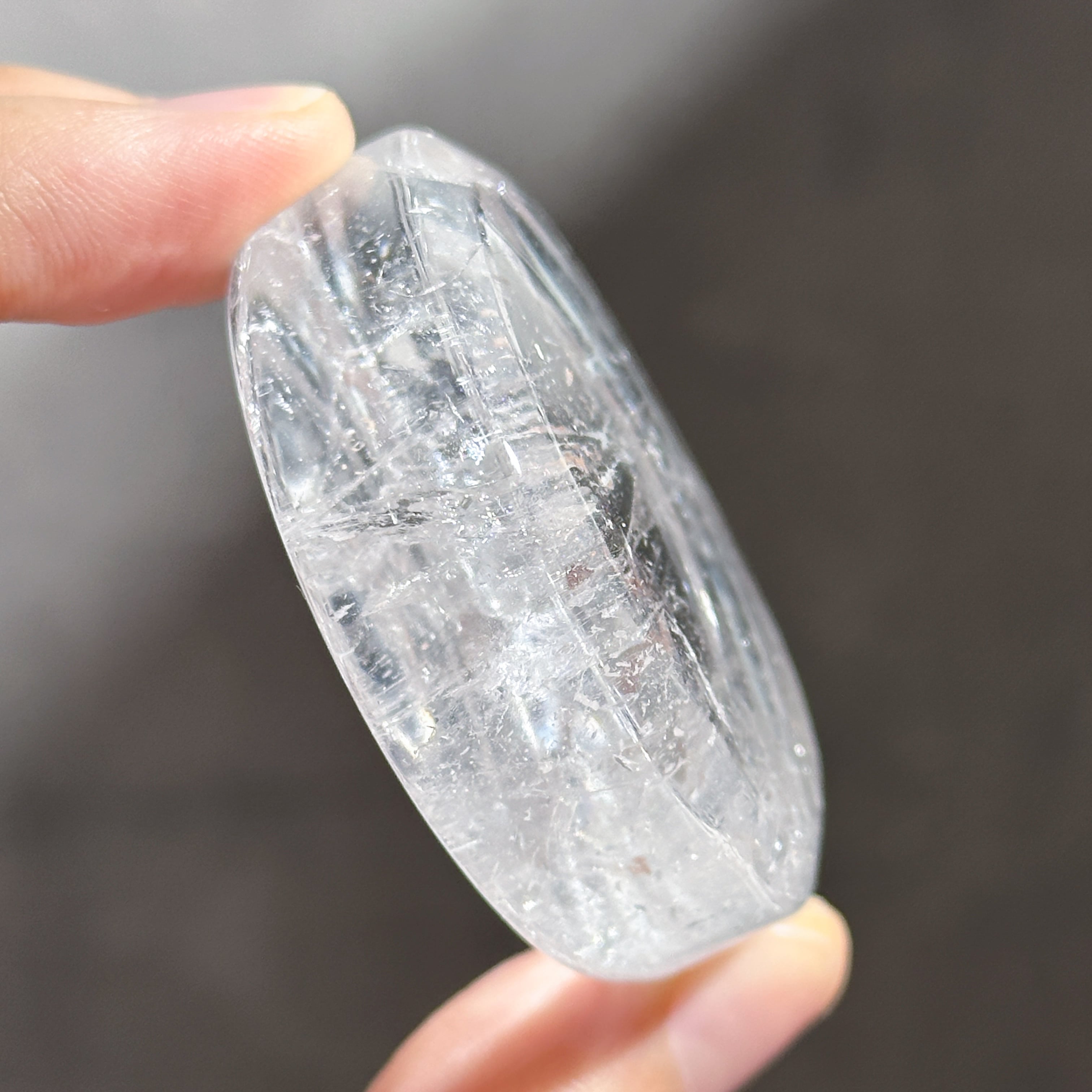 クリアクォーツ 丸型のうつわ 21◇ Clear Quartz ◇天然石・鉱物