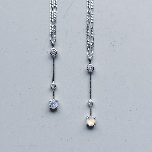 moon light. ／ halo. - silver925 necklace.