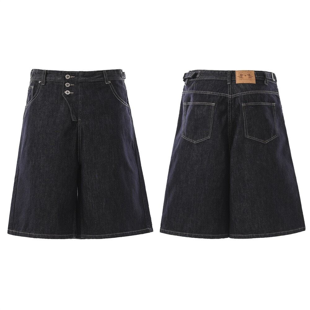 90s USA製 LEE Black Denim Short Pants 12 W30 / リー ブラック