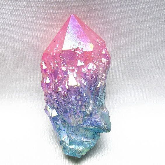 オーラクリスタル 原石 マルチカラー エレスチャル オーラ水晶 一点物 171-8750