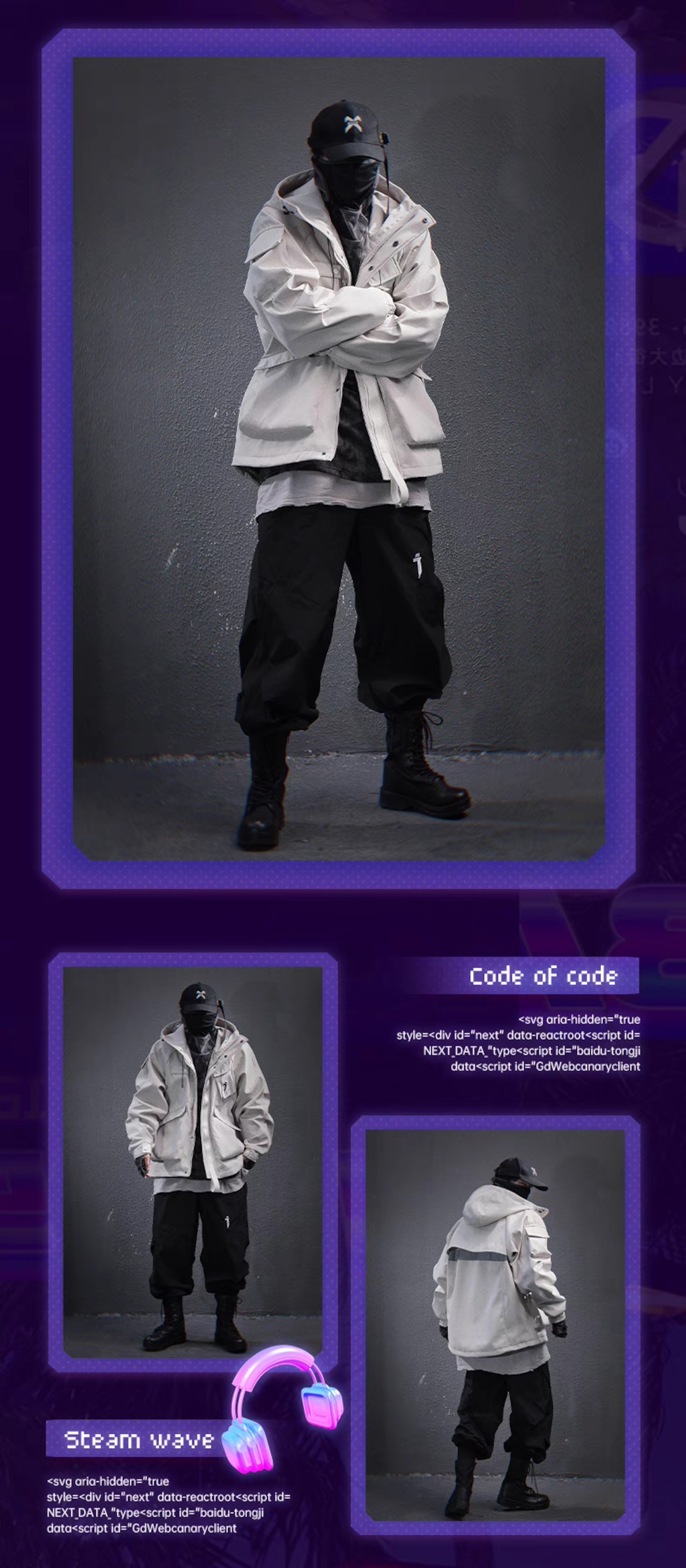 JIYEIND スタンドカラーフードマウンテンパーカー Gen.2