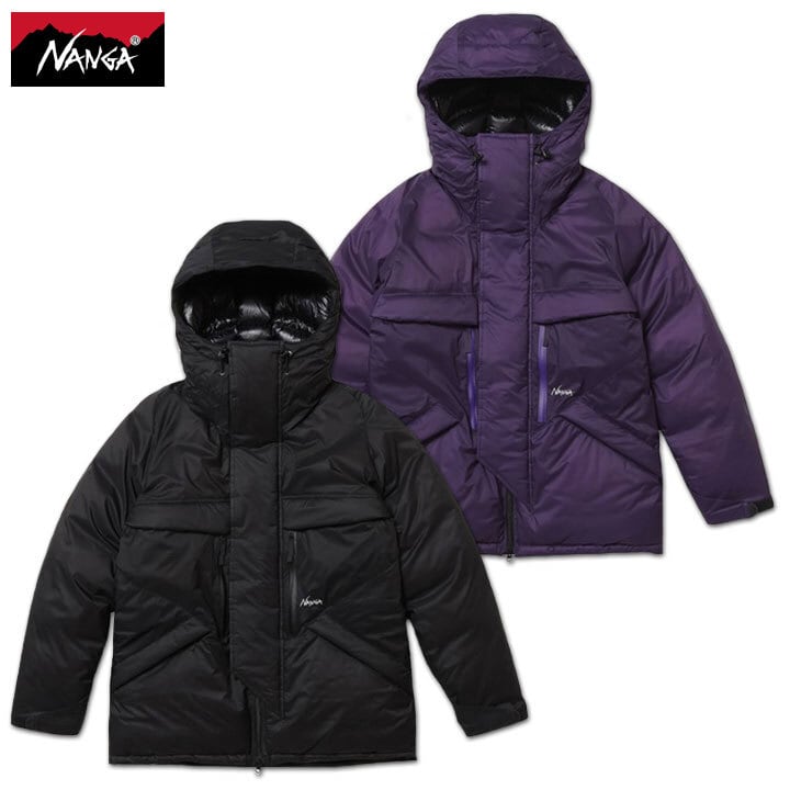 NANGA リブカラーコーチジャケット RIB COLLAR COACH JACKET ブラック