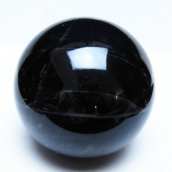 1.4Kg モリオン 黒水晶 丸玉 105mm スフィア 一点物 151-9376