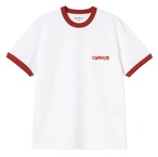 CARHARTT S/S Ip Ringer T-Shirt - White / Red / Red ショートスリーブアイピーリンガーTシャツ