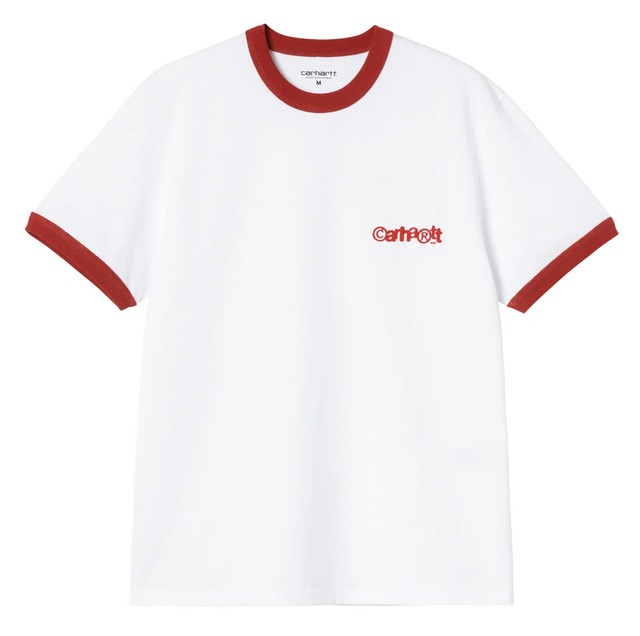 CARHARTT S/S Ip Ringer T-Shirt - White / Red / Red ショートスリーブアイピーリンガーTシャツ