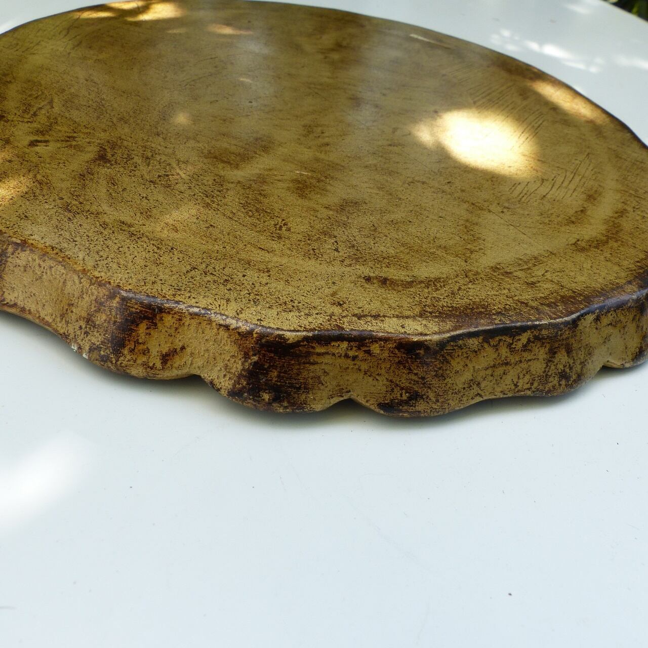 フィレンツェトレイ 丸ゴールド フローレンス イタリア | こりすのパン