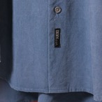 DNKY 長袖シャツ　テンセル100% ネイビー　M ダナキャランニューヨーク