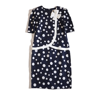 hanae mori  polka dot  dress