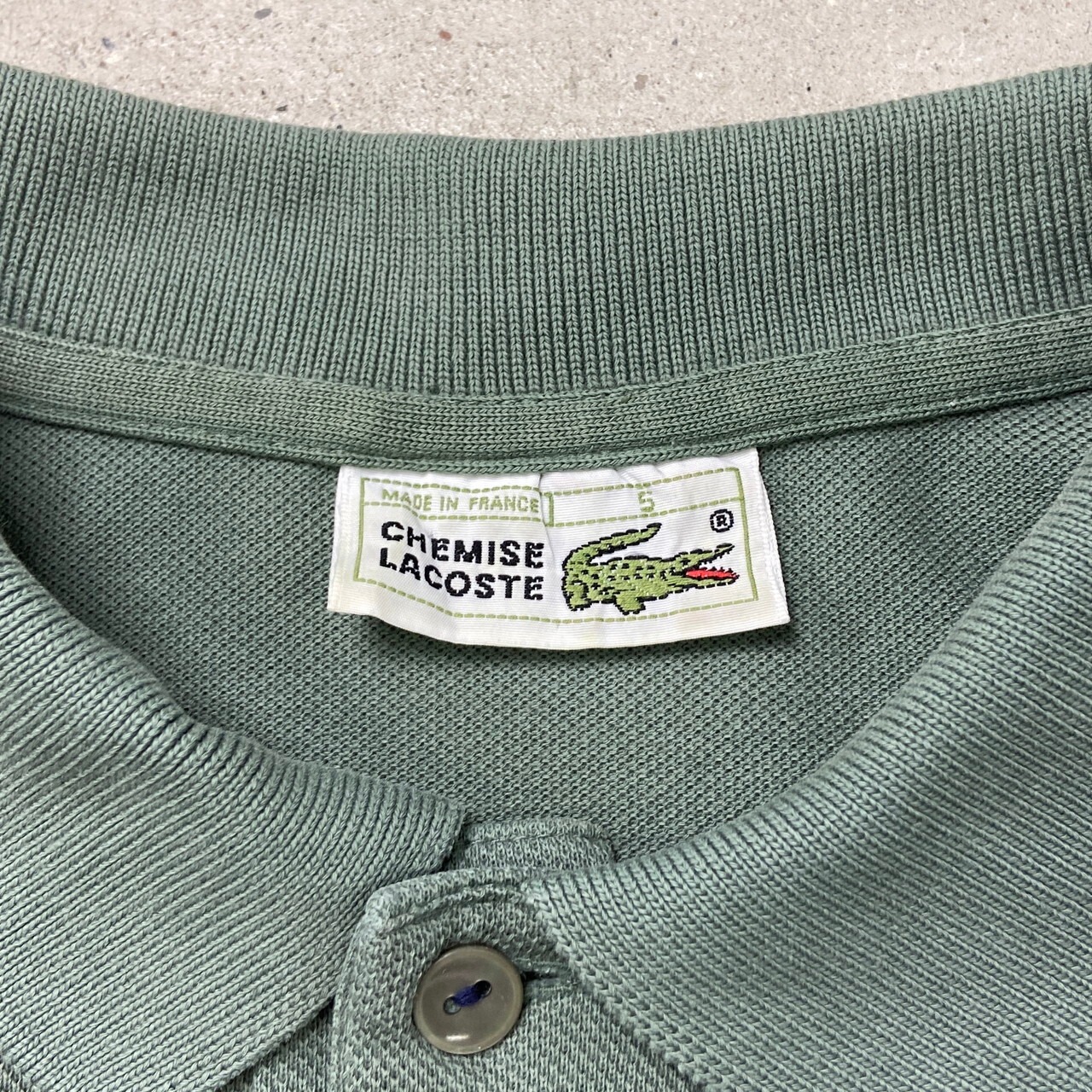 80年代 フランス製 LACOSTE ラコステ ポロシャツ 鹿の子 フレラコ 