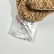 カシミヤ100%  LeCENT レセント Vネック ニット ベスト L/ベージュ メンズ