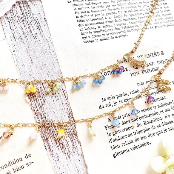 lumière irisée 〜虹色の光〜』ブレスレット(3粒) | cotylifere