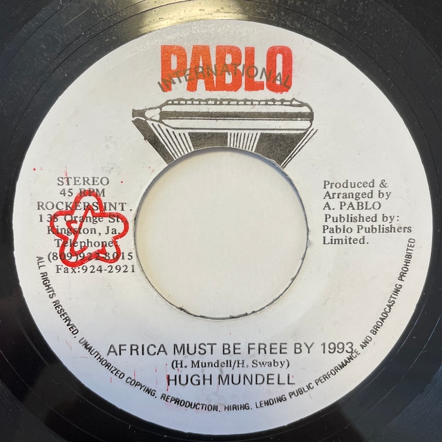 Hugh Mundell - Africa Must Be Free By 1983【7-21010】