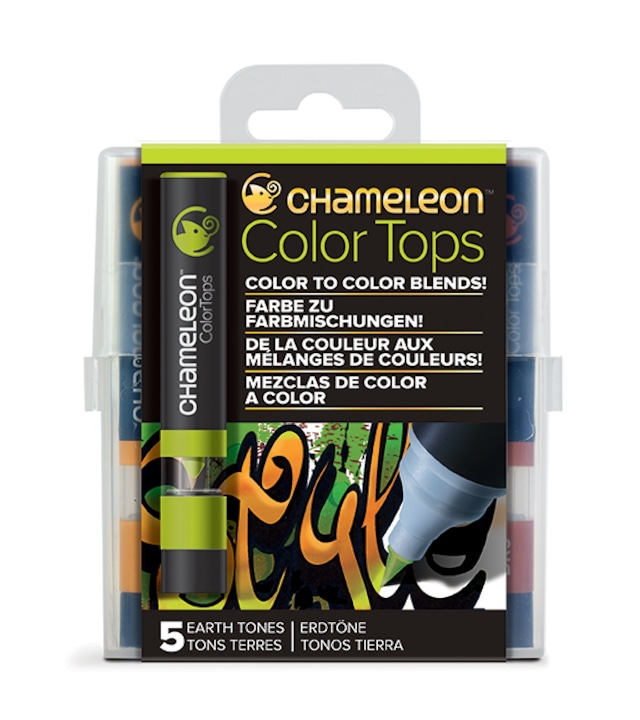 Chameleon Pen 5 Color Tops Earth Set (カメレオンペン　5本入りカラートップ　アースセット)