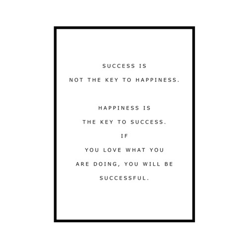 "SUCCESS IS..." INSPIRATIONシリーズ [SD-000582] A4サイズ ポスター単品