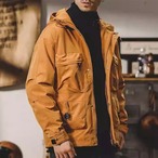 Utility Pocket Hooded Drop Shoulder Jacket ◇3color H0524