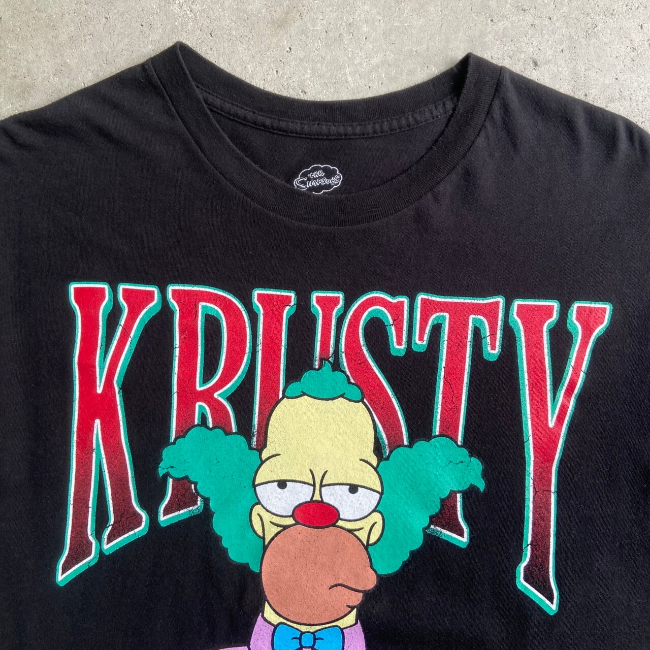 Simpsons シンプソンズ Krusty The Clown クラスティ・ザ・クラウン キャラクター Tシャツ メンズM 古着 ブラック  黒【Tシャツ】【FSS2308-50b】 | cave 古着屋【公式】古着通販サイト