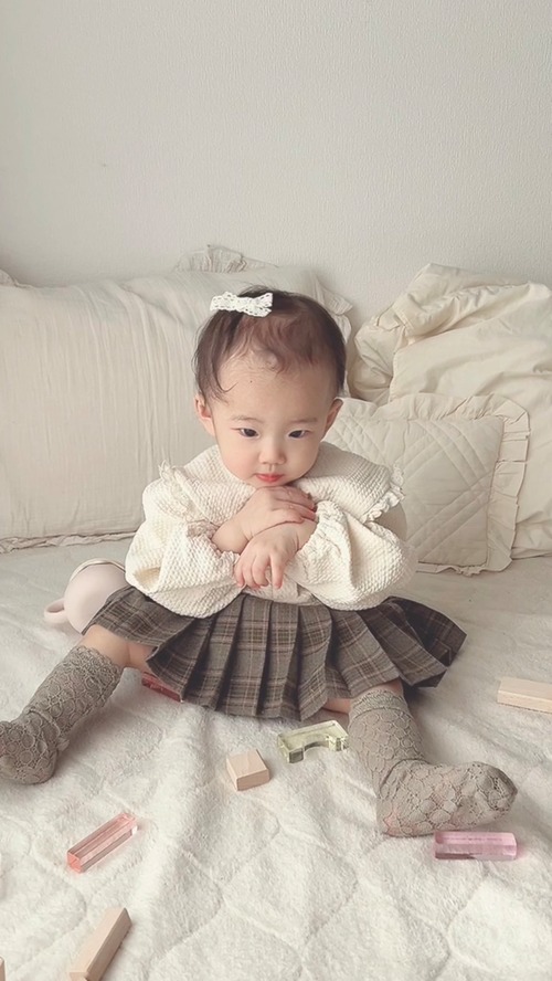 ラスト1 beigeS【即納】<Anne shirley>  Bell pleated skirt bloomer