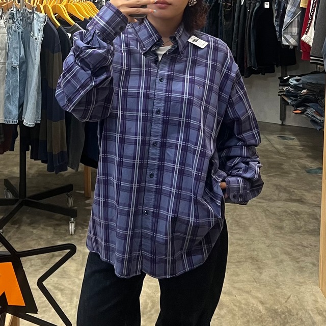 【TOMMY HILFIGER/トミーヒルフィガー】長袖シャツ