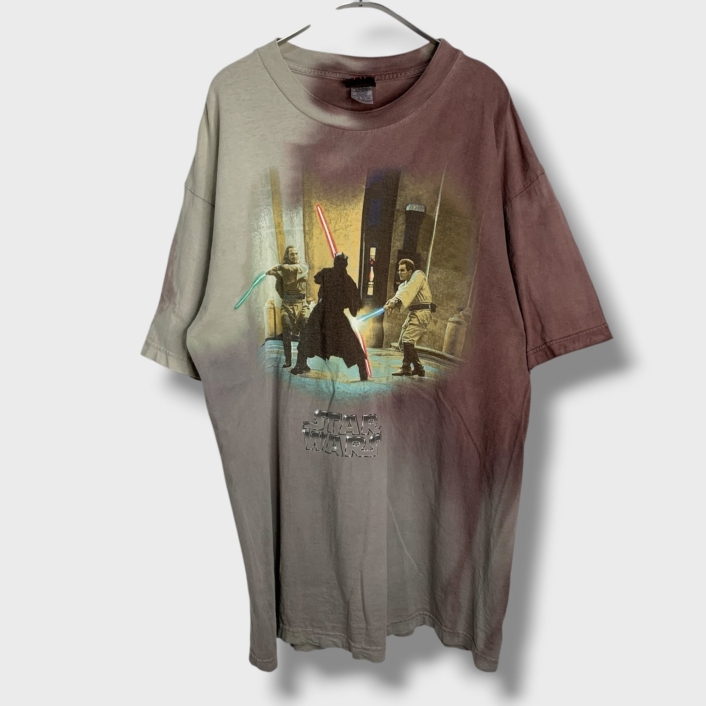 1999 STAR WARS EP1 ダースモール ムービーTシャツ 90s 90s STARWARS EP1 ダースモール オビワン クワイガンジンTシャツ
