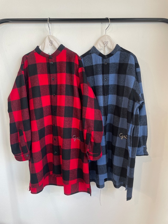 Stand collar long shirt_S/Mサイズ