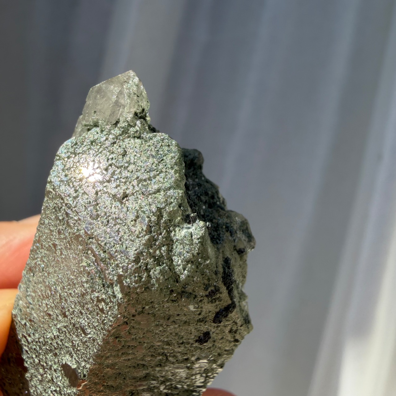 ヒマラヤ水晶 マニハール産 DT 20151204 原石 クローライト クォーツ 緑泥付き 高透明度 レアクリスタル