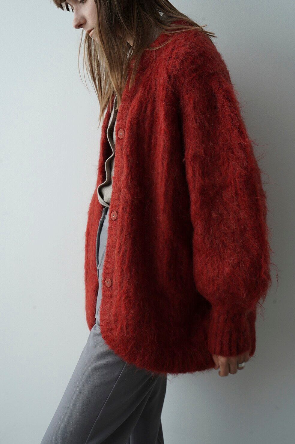 23AW】CLANE クラネ / COLOR MOHAIR SHAGGY CARDIGAN | TRENT 