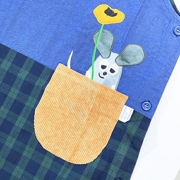 レオ・レオニ フレデリック チェック切替 エプロン キッチン アパレル