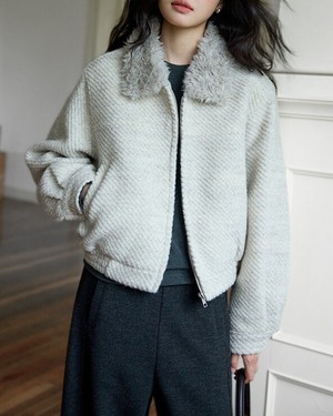 Fur collar short coat　TH3714