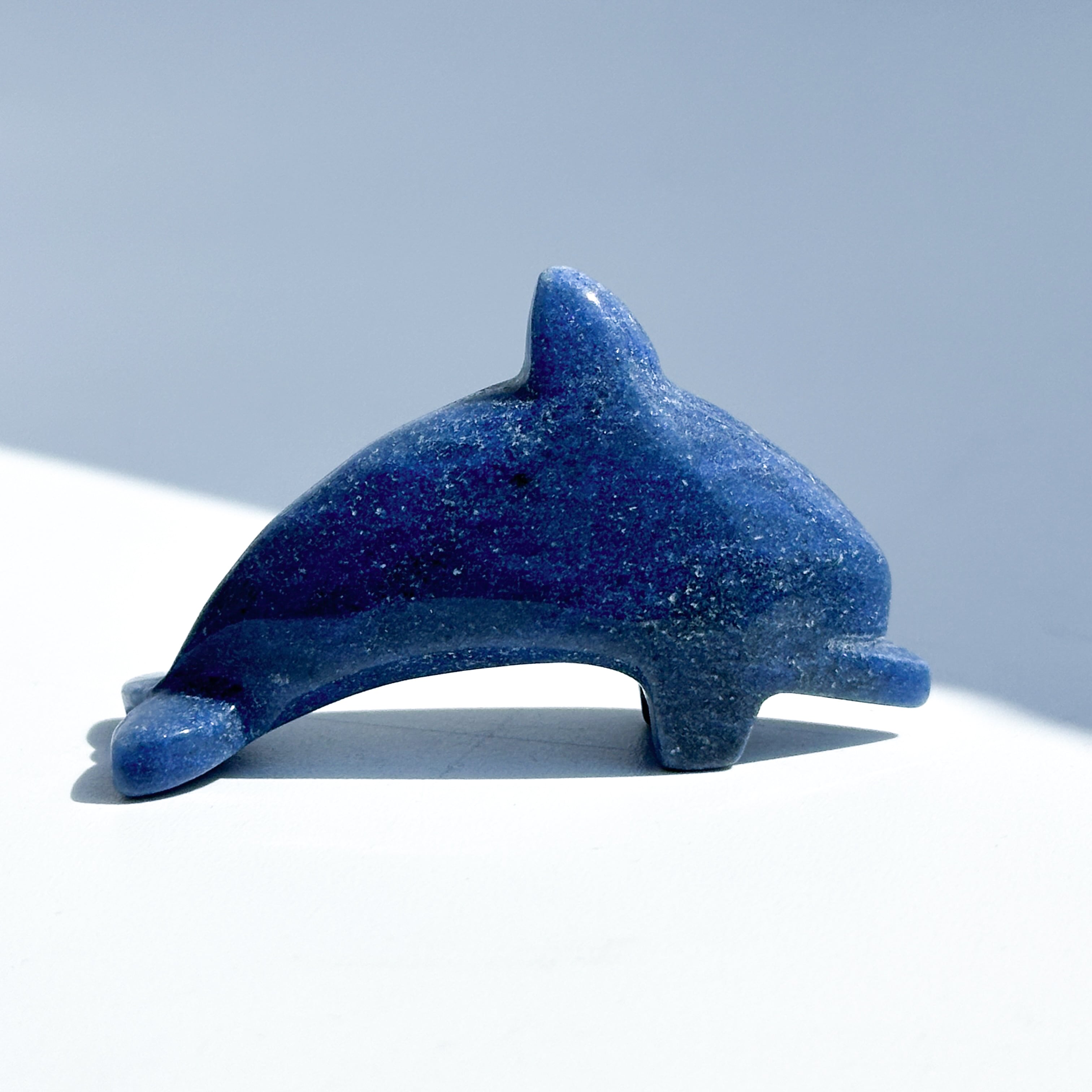 ブルーアベンチュリン ミニイルカ03◇Blue Aventurine◇ 天然石・鉱物・パワーストーン・インテリア