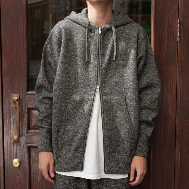 HERILL(へリル)25AW "GCtwist zip-upHooded" -Gray-
