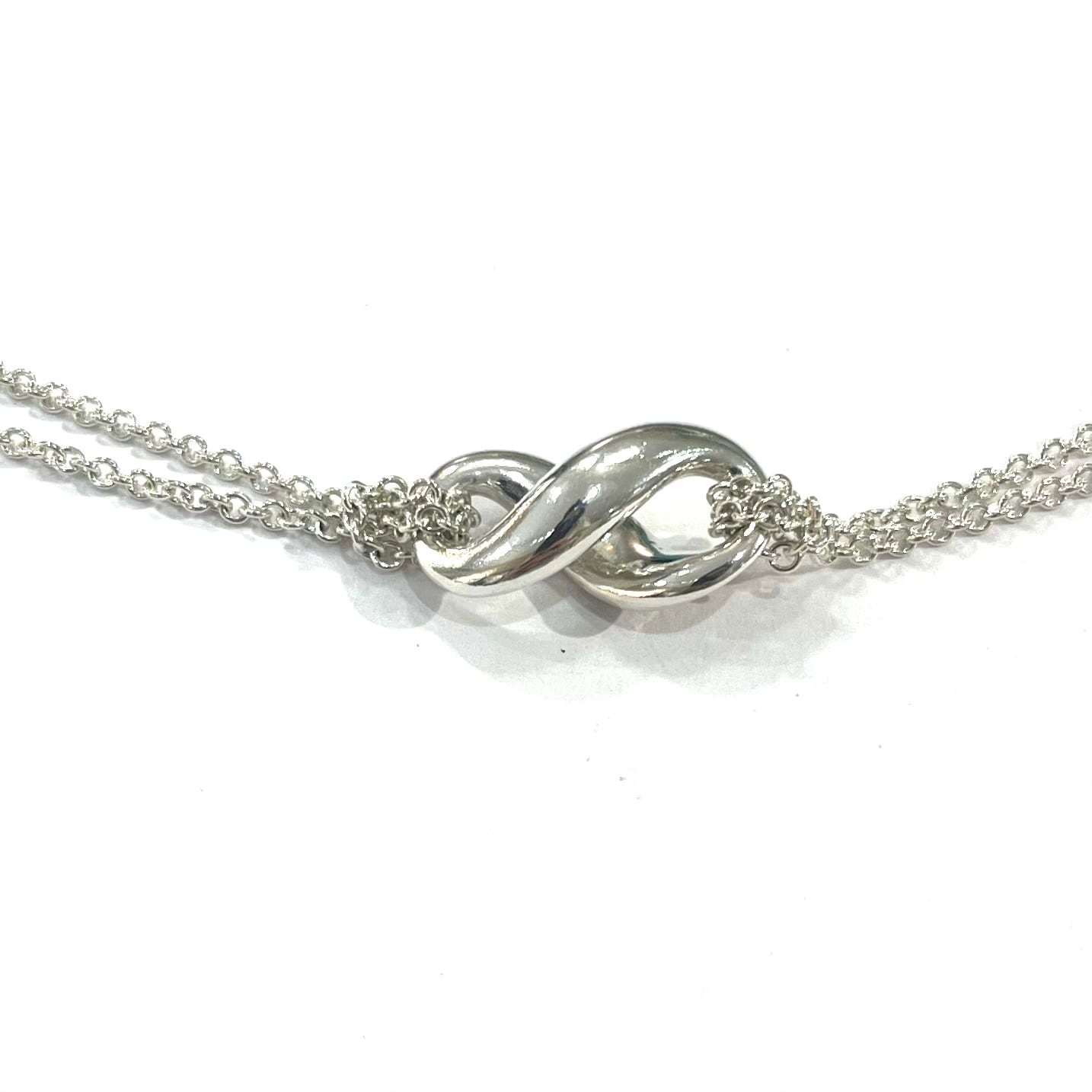 限定価格【TIFFANY&Co.】2765 ダブル チェーン 立体 インフィニティ