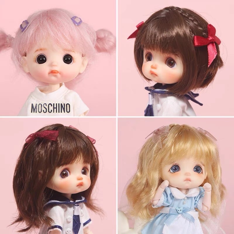 【新品】②ウィッグ♡5-6インチオビツ11 stodoll 粘土人形