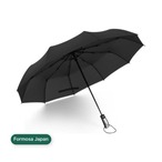 Formosa Japan 傘 折り畳み傘 ワンタッチ自動開閉 10本骨 116cm 耐風撥水 晴雨兼用 ブラック