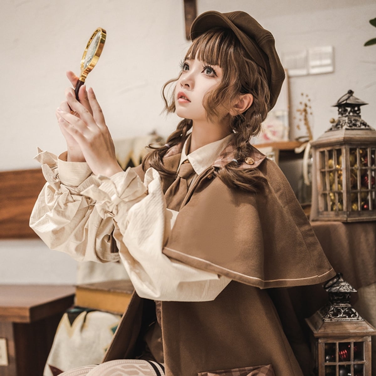 あひるの名探偵 ケープコート クラシカルロリィタ レトロ 量産型