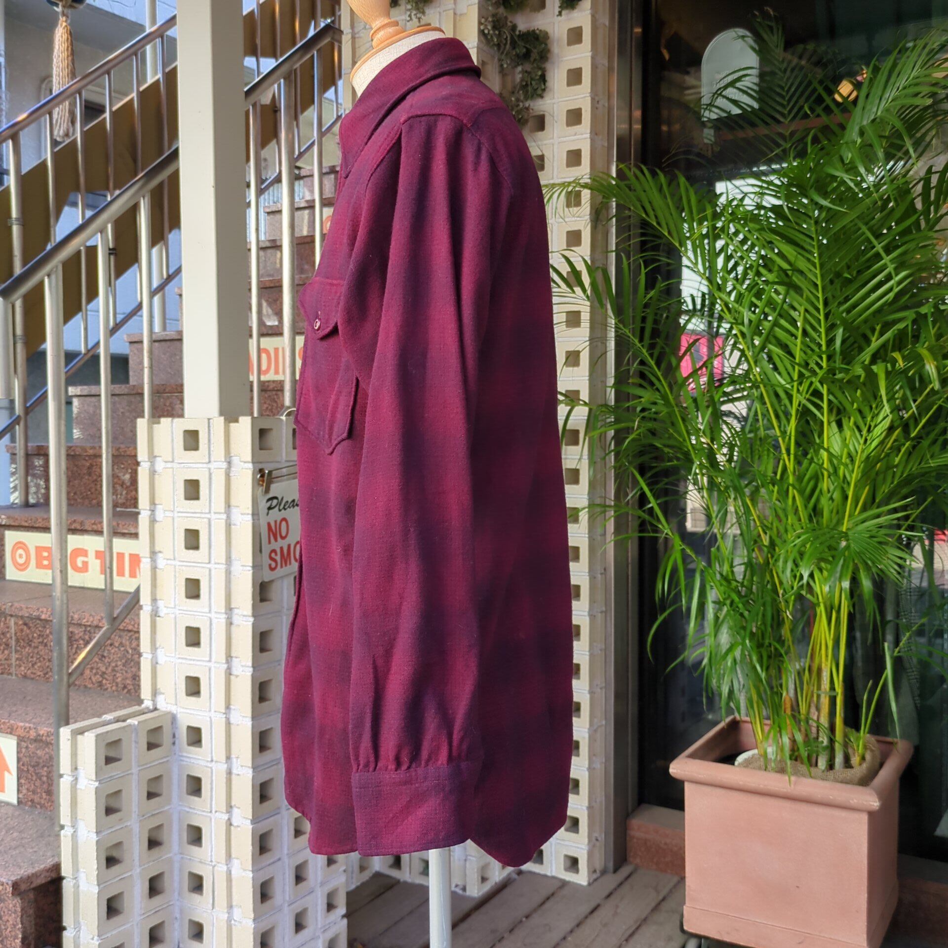 PENDLETON ペンドルトン　ビンテージ　ウールシャツ　オンブレ PENDLETON ペンドルトン ビンテージ ウールシャツ オンブレ 70s