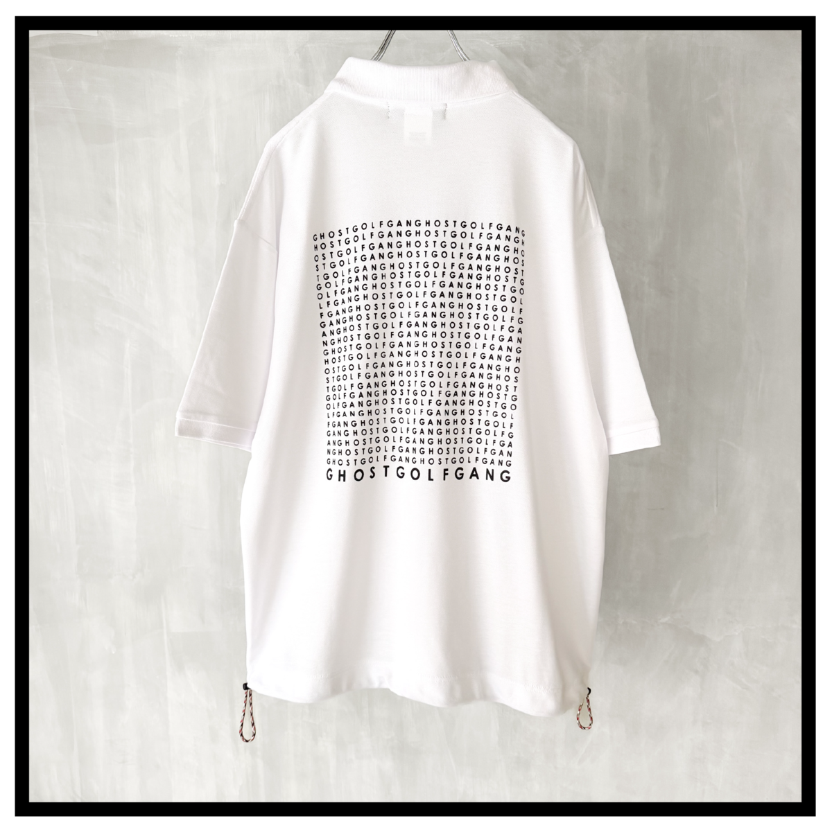 GOBAN LOGO POLO (WHITE) | GHOST GOLF GANG