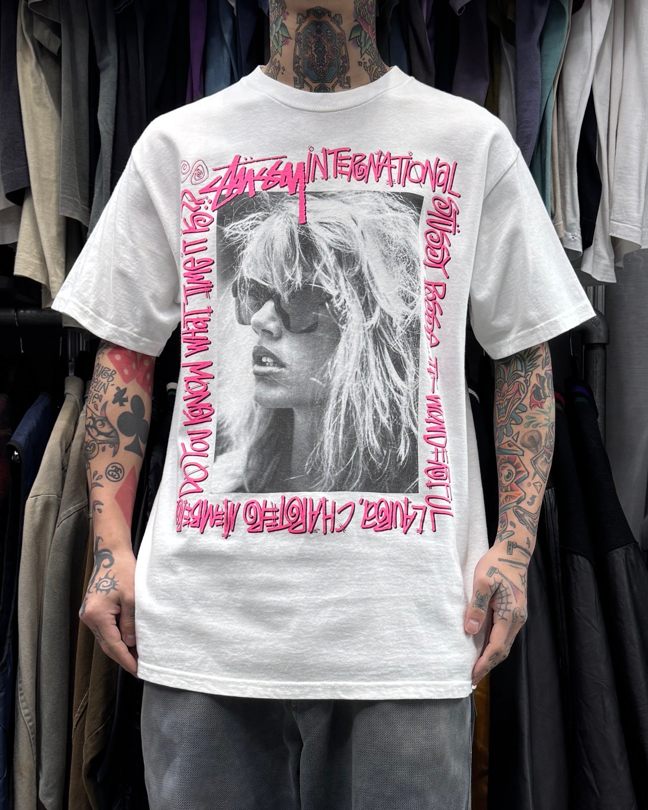 00's old stussy “Laura” Design Photo Tee “ローラ” 【高円寺本店