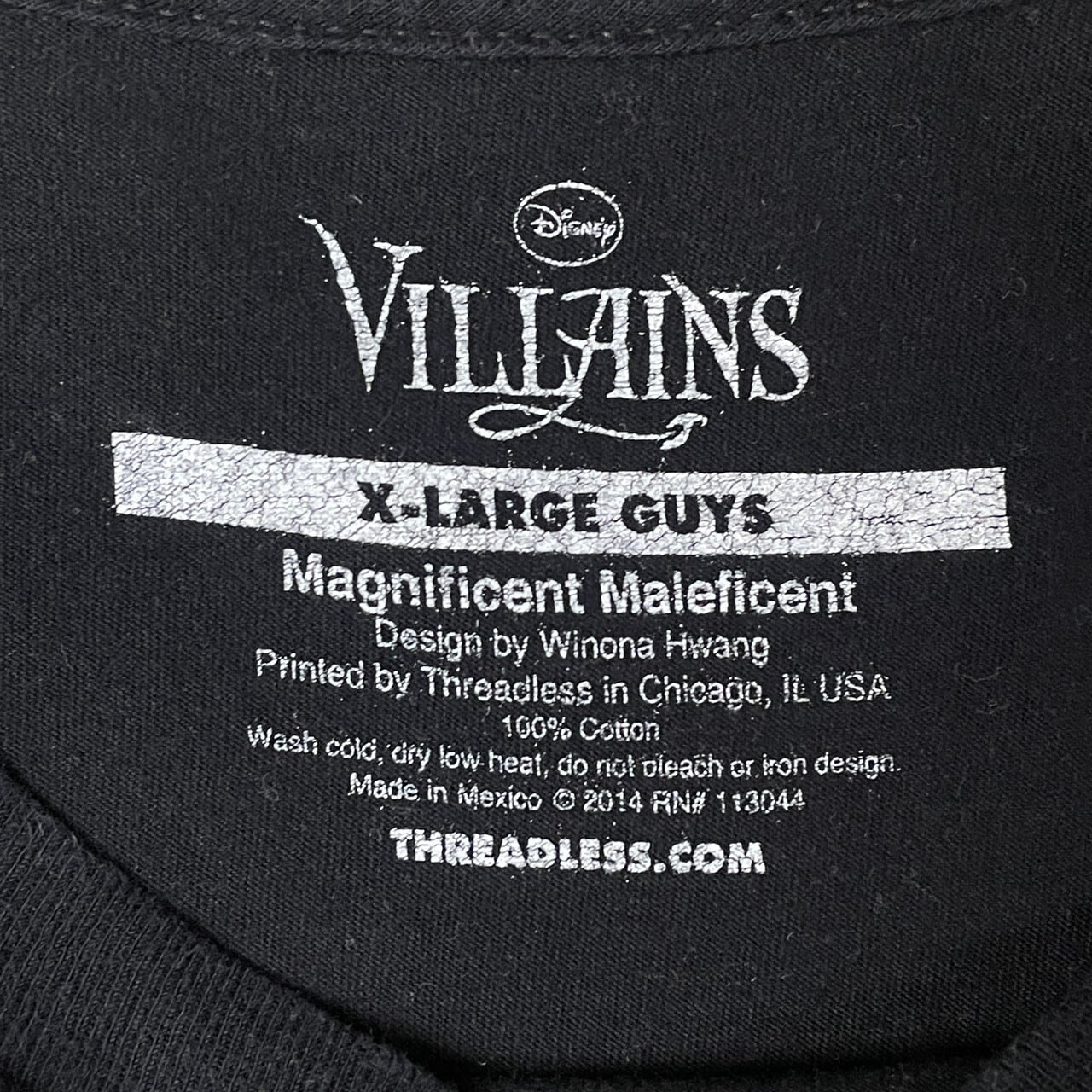 Disney ディズニー VILLAINS マレフィセント キャラクタープリントT 