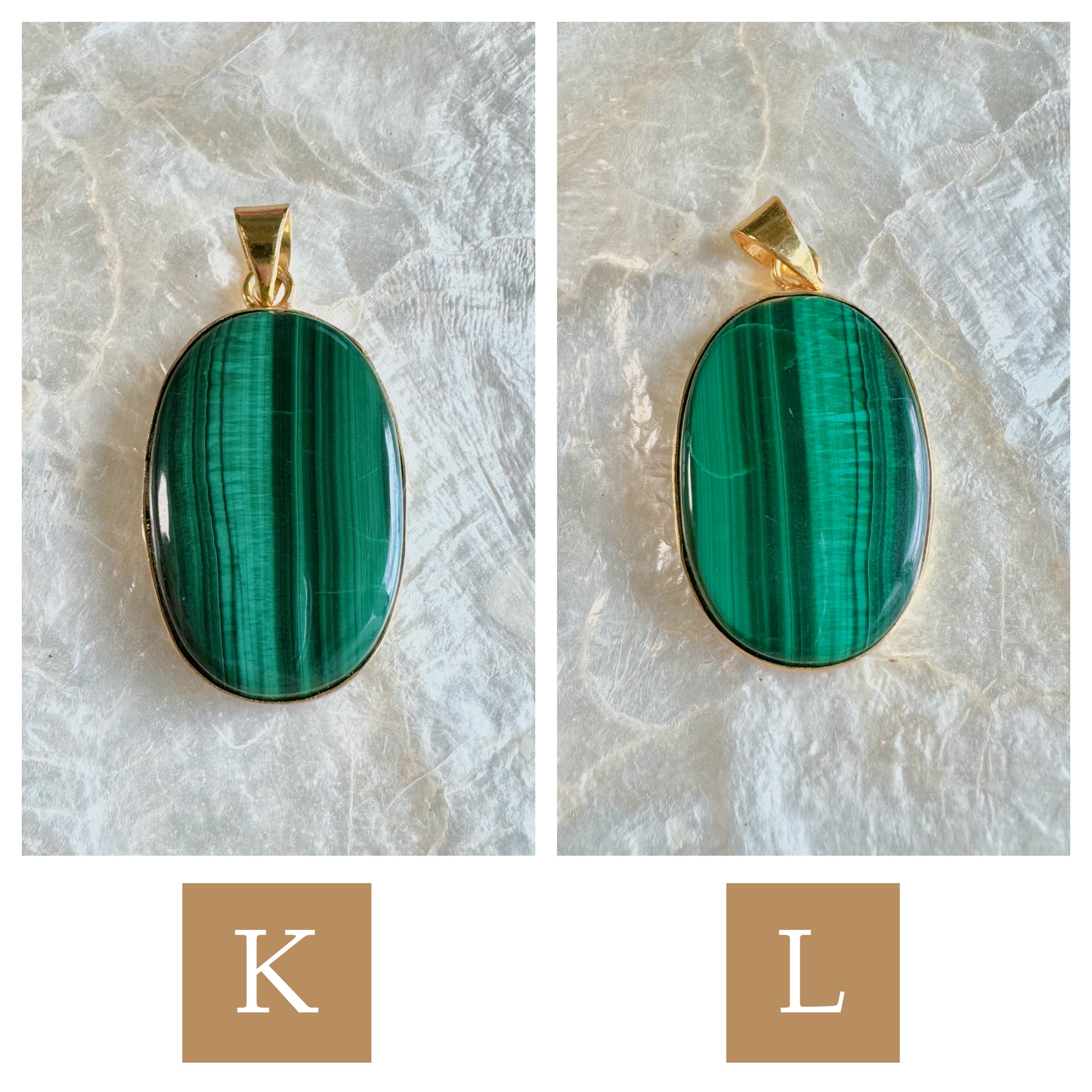 Malachite necklace(セミオーダーマラカイト天然石ネックレス