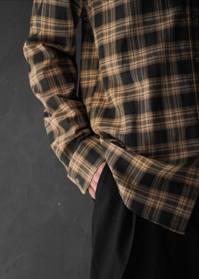 SHOOP 26SS check everyday shirt / Brown/Black