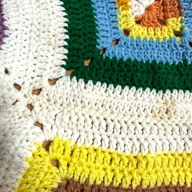 colorful crochet blanket