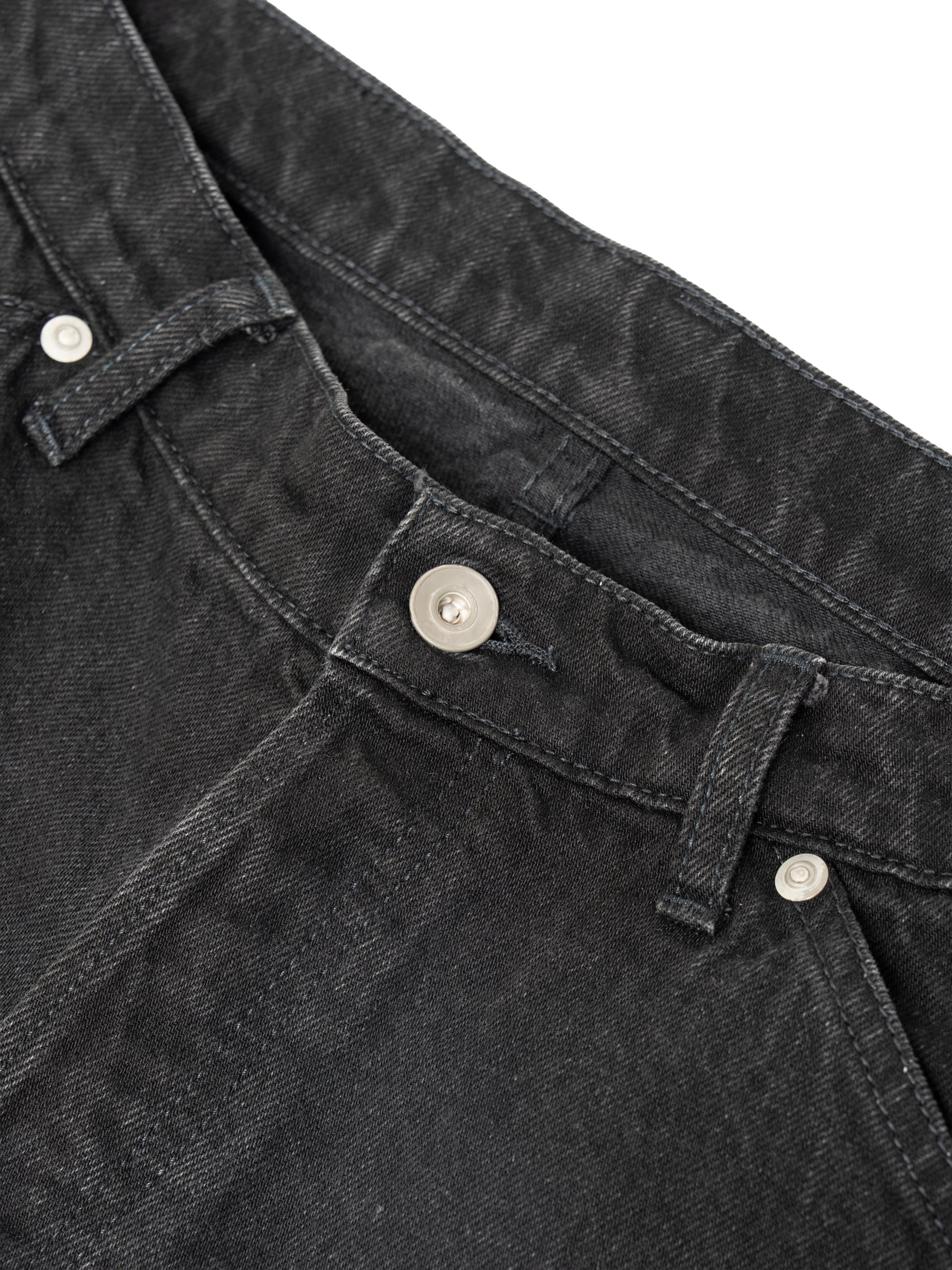 Black Wash Baggy Shorts | OVY