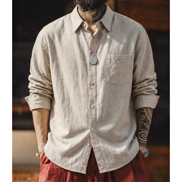 Front pocket design shirt P771