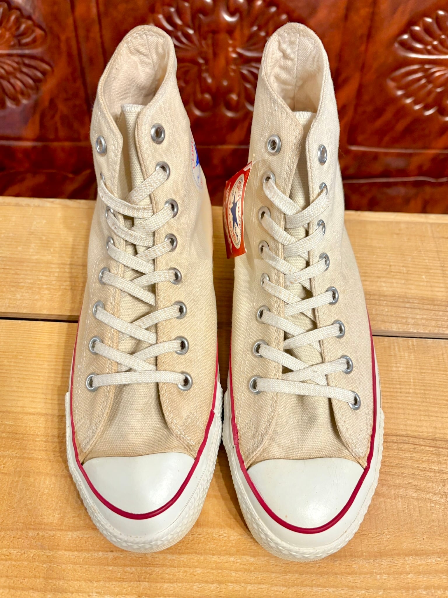 ★80s!USA!コンバース オールスター 生成り デッド ヴィンテージ 259 ☆80s!USA!コンバース オールスター 生成り デッド ヴィンテージ 259